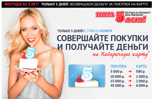 Возвращаем деньги за покупки на Подарочную карту!